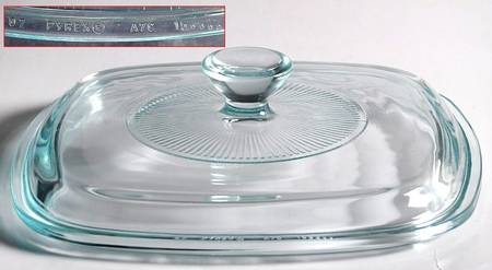 Corning & Pyrex Lids & Accessories Ice Blue Glass Lid #A-7-C