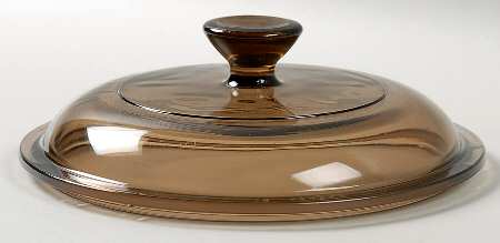 Corning & Pyrex Lids & Accessories Brown Glass Lid #V-1-C