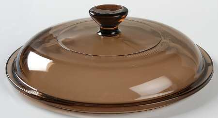 Corning & Pyrex Lids & Accessories Brown Glass Lid #V-1.5-C