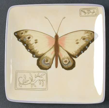 Botanical Garden Square Canape Plate