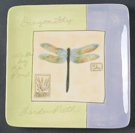 Botanical Garden Square Salad Plate