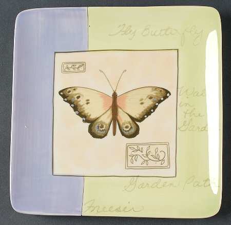 Botanical Garden Square Salad Plate