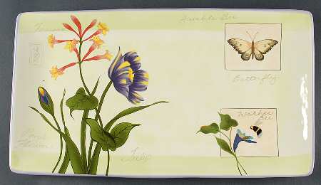 Botanical Garden 18" Rectangular Serving Platter