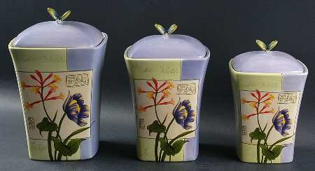 Botanical Garden (3 Piece) Canister Set (Box Set)