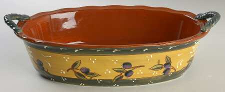 French Olives 14" Oval Baker
