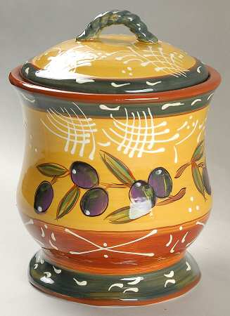 French Olives Small Canister & Lid