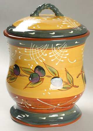 French Olives Medium Canister & Lid