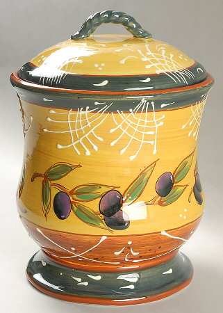 French Olives Large Canister & Lid