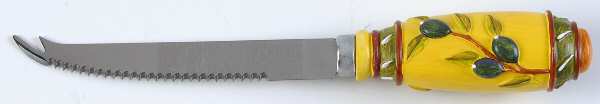 French Olives Cheese Knife with Stainless Blade