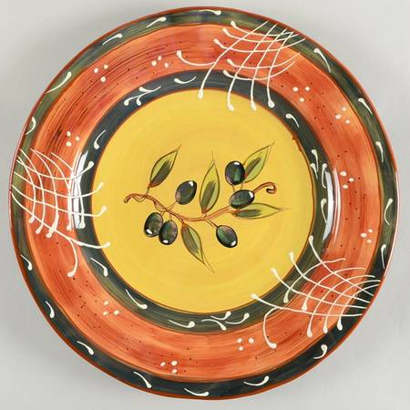French Olives 16" Chop Plate (Round Platter)