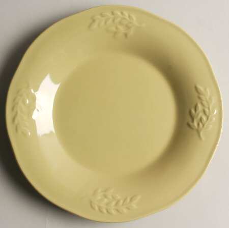 Cuisineware Green (Embossed Leaves) Salad/Dessert Plate