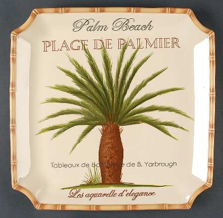Palm Island 14" Square Platter