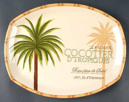 Palm Island 18" Oval Serving Platter