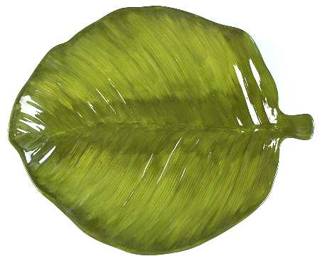 Palm Island 13" Leaf Shaped Platter