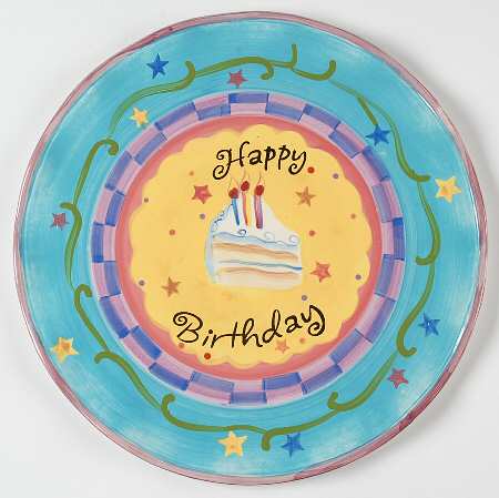 Happy Birthday Cake Plate