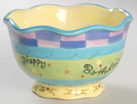 Happy Birthday Individual Ice Cream Dish