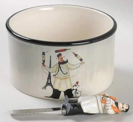 Paris Chefs Dip Bowl & Spreader Set