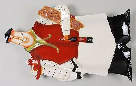 Paris Chefs 17" Figural Platter