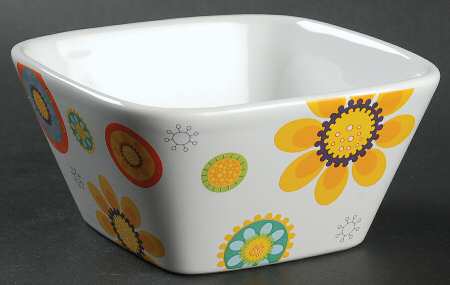 Modern Garden Individual Square Ice Cream Dish
