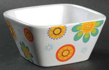 Modern Garden Individual Square Ice Cream Dish