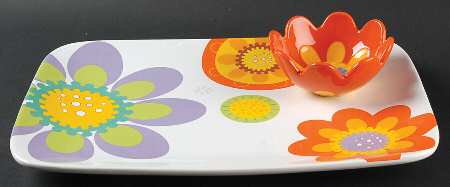 Modern Garden (2 Piece) Chip & Dip Set