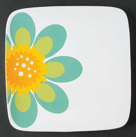 Modern Garden Square Dinner Plate