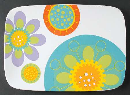 Modern Garden 14" Rectangular Serving Platter
