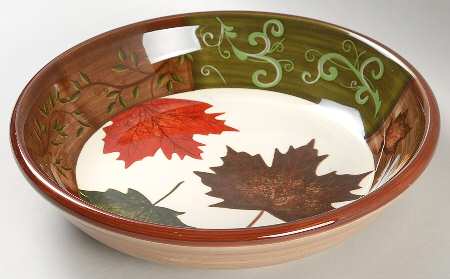 Fall Elegance 9" Soup/Pasta Bowl