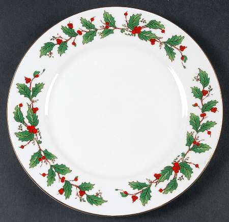 American Holly Salad Plate