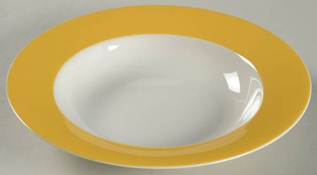 Hamptons Yellow Large Rim Soup Bowl