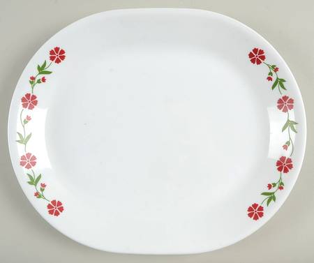 Spring Pink (Corelle) 12" Oval Serving Platter