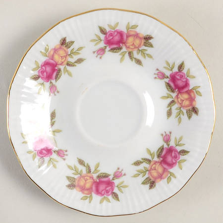 English Rose Saucer for Demitasse Cup