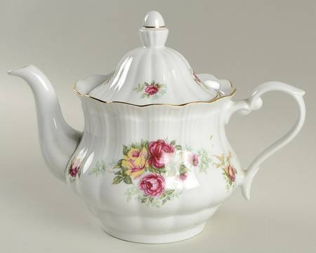 English Rose Teapot & Lid