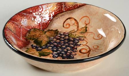 Wine Cellar 9" Individual Pasta Bowl
