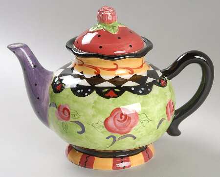 Rose Garden Teapot & Lid