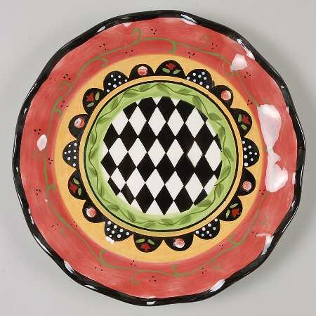 Rose Garden Salad/Dessert Plate