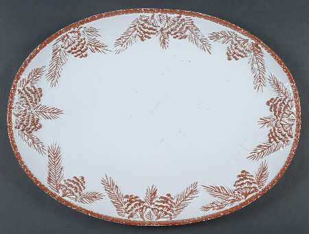 Pine Cone 16" Oval Serving Platter by Certified International