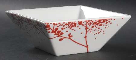 Falling Leaves Red Soup/Cereal Bowl