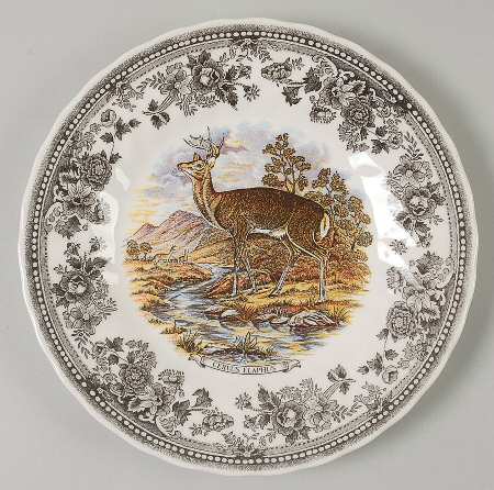 Vintage Game Salad Plate