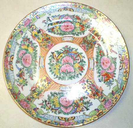 Rose Medallion (No People) Dinner Plate