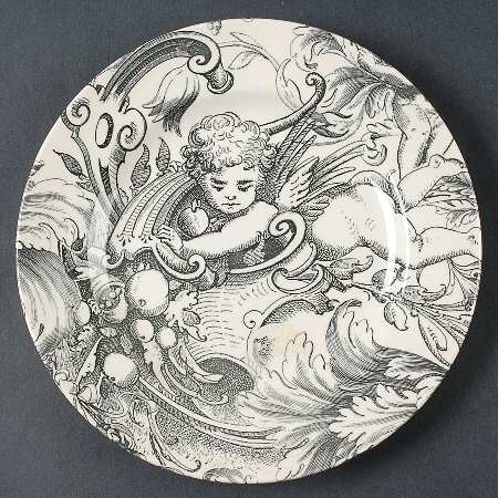 CXG13 Black Salad Plate