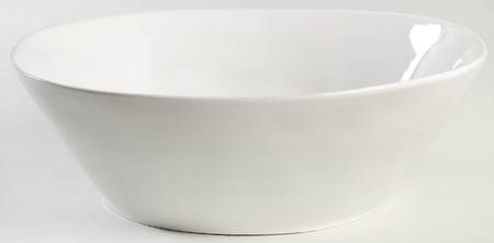 Marin White 13" Round Serving Bowl