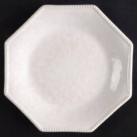 Prado White Beige Bread & Butter Plate
