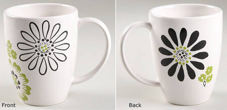 Creamware with Floral Accents Mug
