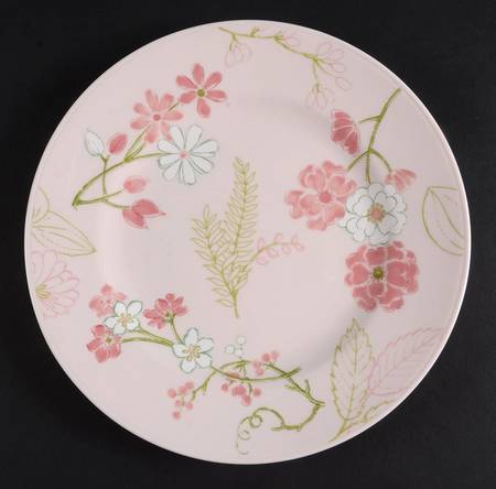Creamware with Floral Accents Salad Plate
