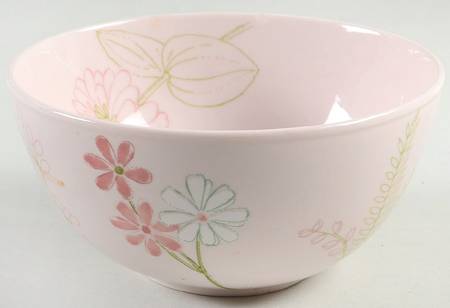 Creamware with Floral Accents Soup/Cereal Bowl