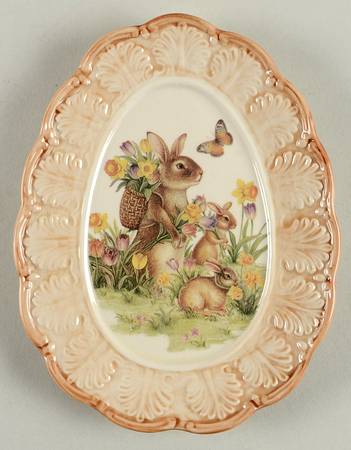 Easter Traditions 7" Oval Tray