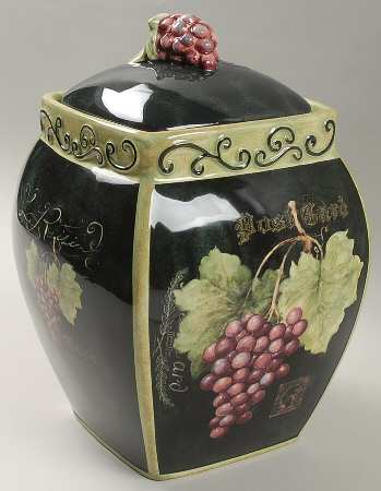 Parisian Fruit Medium Canister & Lid