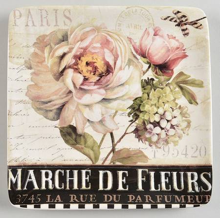 Marche d'Fleur Dessert/Pie Plate