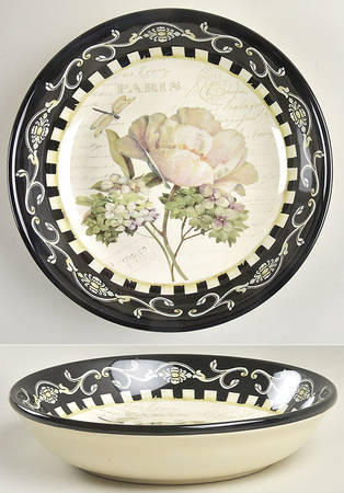Marche d'Fleur 9" Pasta Serving Bowl